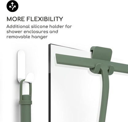 GÜTEWERK Shower Squeegee for Glass Doors, Silicone Window Squeegee, Bathroom - Image 5