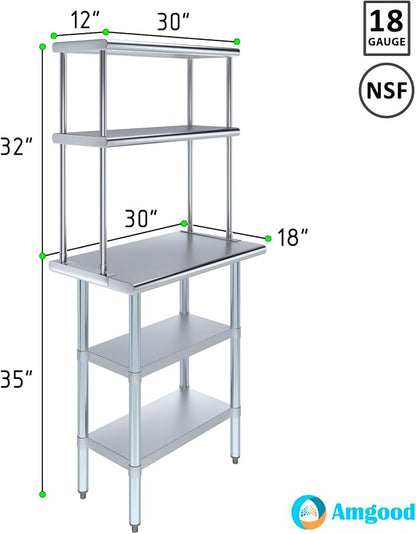 AmGood Stainless Steel Work Table - Image 3