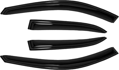 4pc Sun Rain Guards Window Visor Wind Deflector Compatible - Image 3
