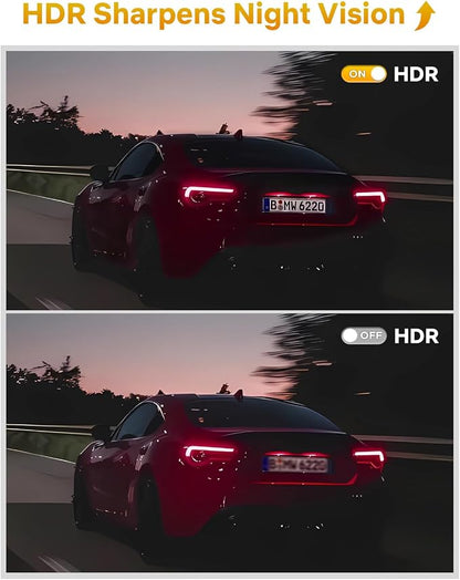 GKU Dash Cam Front and Rear, 4K 60fps＋2.5K Dashcam, STARVIS Sensor, 5G WiFi GPS - Image 4