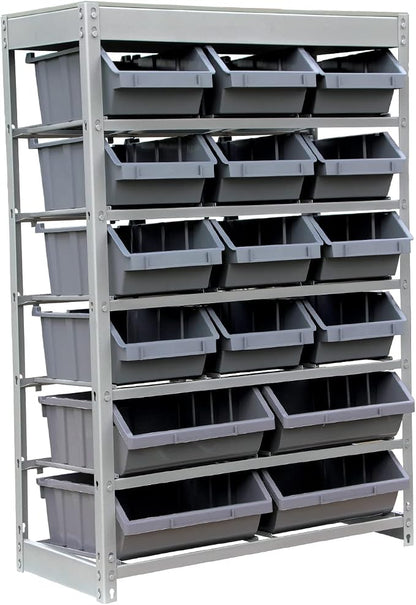 King's Rack Bin Rack Storage System Heavy Duty Steel Rack Organizer Shelving by Unknown