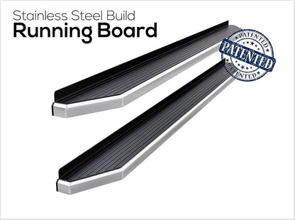 APS 6in 304 Stainless Steel Running Boards Side Bars Side Steps Compatible - Image 4