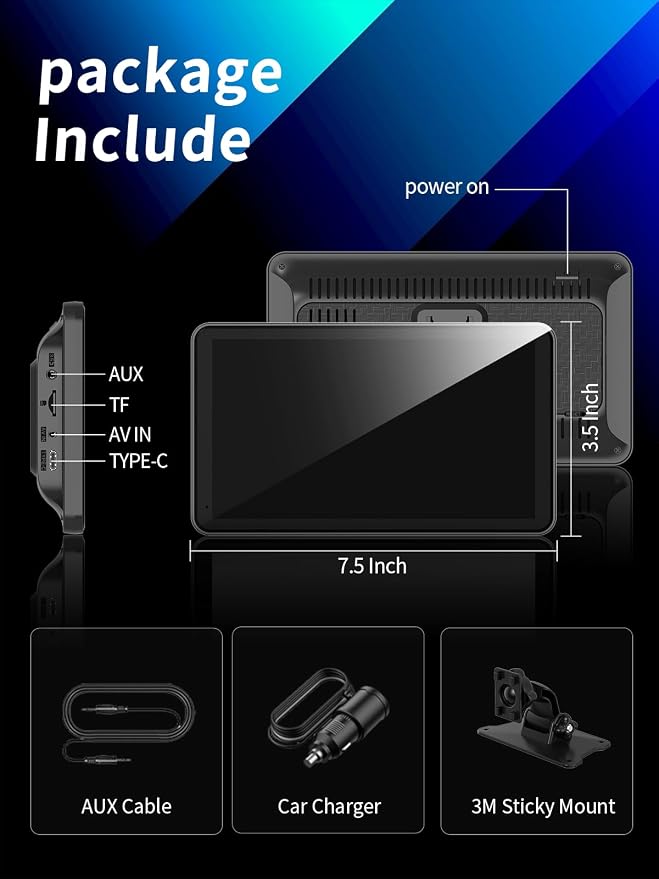 Android Carplay Screen for Car, 7 Inch - Image 9