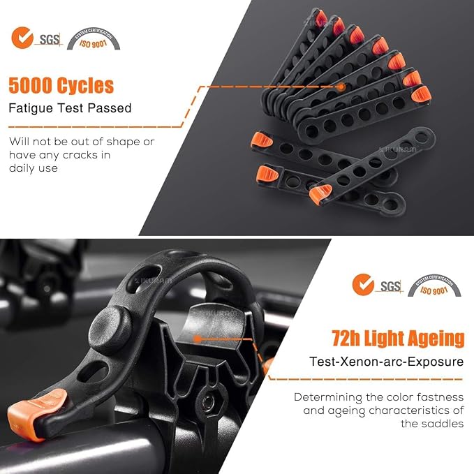 2 Bike Rack Bicycle Carrier Racks Hitch Mount Double Foldable Rack - Image 5