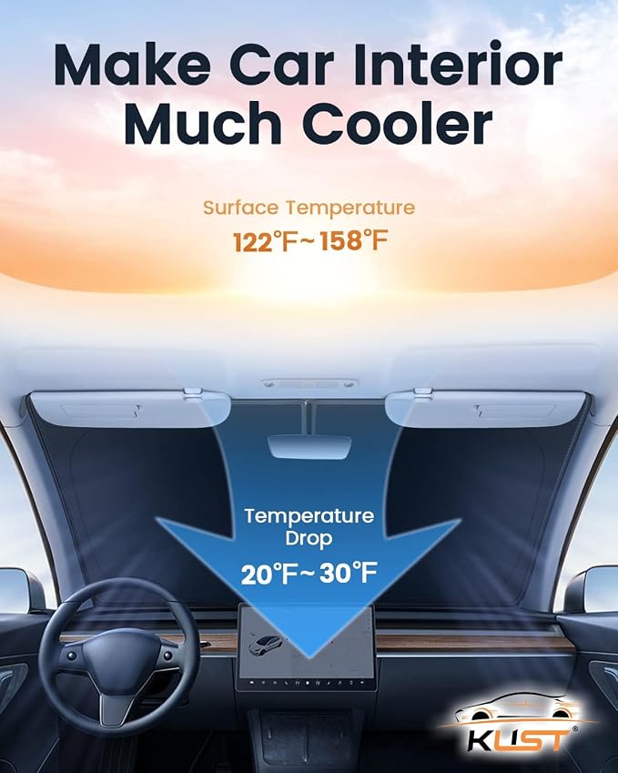 KUST Windshield Sun Shade Custom Fit - Image 5