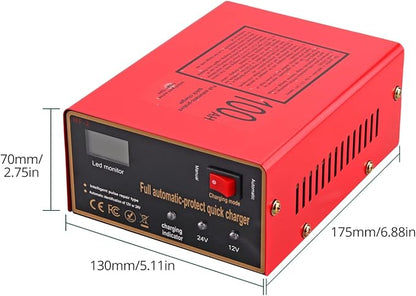 12/24V Battery Charger 10A/7.5A Smart Adjustable Car Battery Charger - Image 5