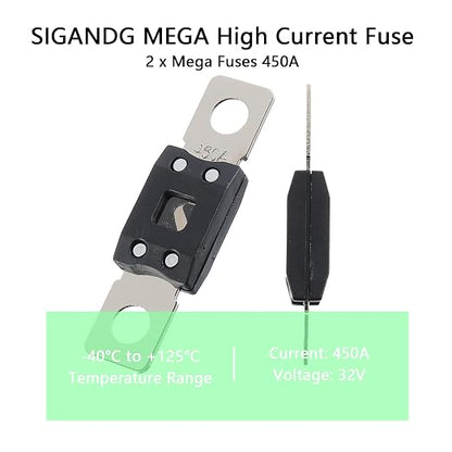 450A MEGA High Current Fuse - 450 Amp Bolt-on Fuse - Image 5