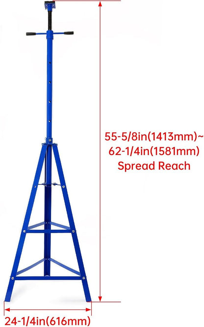 KUAFU Adjustable Under Hoist Tripod Stand, 4500 LBS Load Capacity, 2 Ton High - Image 8