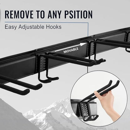 Wall Mount Tool Storage Rack, Heavy Duty Garage Storage Tool Organizer - Image 3