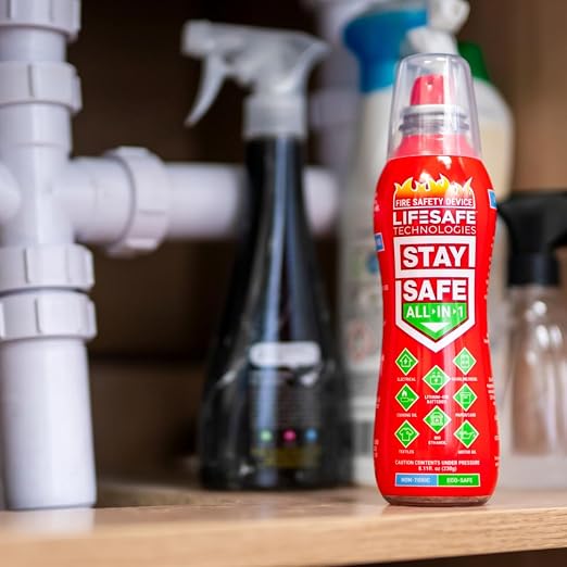 LifeSafe Technologies StaySafe All-in-1 Portable Fire Extinguisher, Compact - Image 5