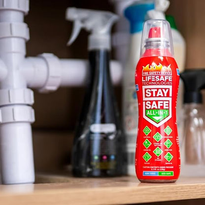 LifeSafe Technologies StaySafe All-in-1 Portable Fire Extinguisher, Compact - Image 5