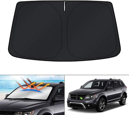 KUST Windshield Sun Shade for Dodge Journey 2009-2020 Sunshade Window Sun Visor by KUST