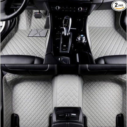 Custom All-Weather Protection Luxury Leather Floor Mats by JTXWANG