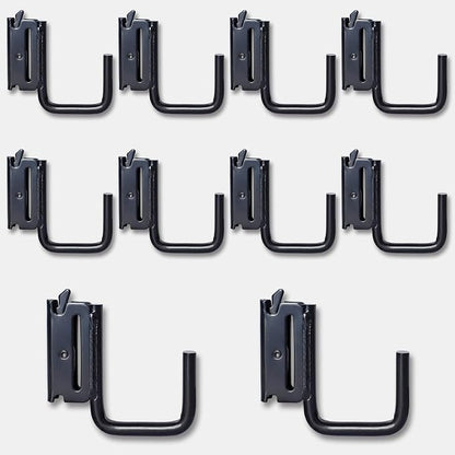 10 Pack 2" E Track J Hooks Heavy Duty Black Steel E-Track Tie Down Accessories - Image 8