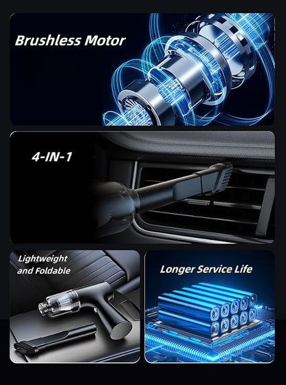 Car Vacuum Cleaner, Handheld Vacuum, Suction/Blowing/Filling 4-in-1, - Image 2