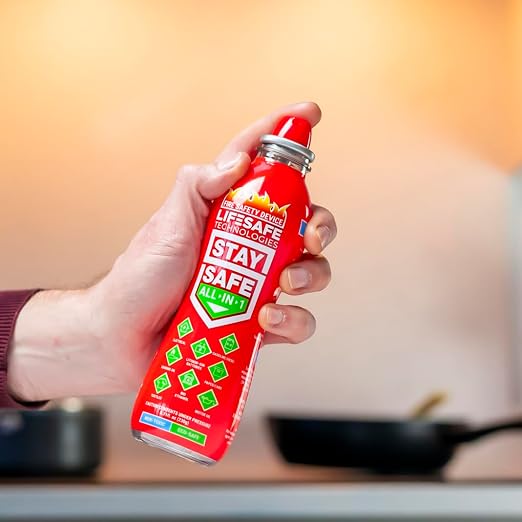 LifeSafe Technologies StaySafe All-in-1 Portable Fire Extinguisher, Compact - Image 4