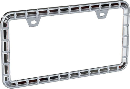 Creathome 3D Chrome License Plate Frames, Pure Zinc Alloy Metal - Image 3