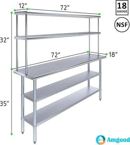Amgood Stainless Steel Work Table - Image 3