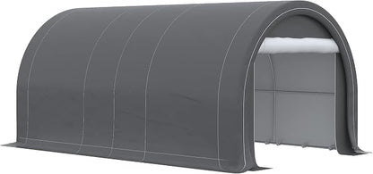 Outsunny 10' x 16' Carport, Heavy Duty Portable Garage Storage Tent - Image 8