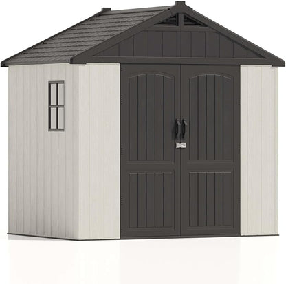 Patiowell 8 x 6 FT Plastic Outdoor Storage Shed - Image 2