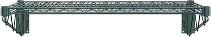 18" x 36" Green Epoxy Wire Wall Mount Shelf - Image 4