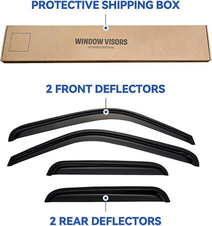 Window Visors Rain Guards for 1999-2006 Chevy Silverado/GMC Sierra 1500/2500/ - Image 6