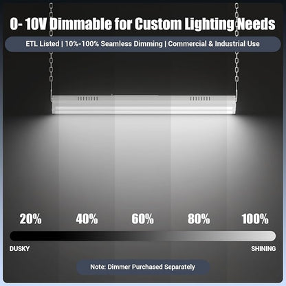 150W 2 Pack 2FT LED Linear High Bay Shop Light Fixture, Indoor Area Workshop - Image 3