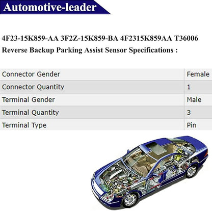 Reverse Backup Park Sensor 4F2315K859AA 3F2Z15K859BA Parking Assist Sensor - Image 7