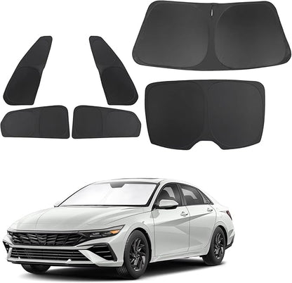 TINGLU Window Shades for Hyundai Elantra 2021-2024 2025 Accessories Car Side by TINGLU