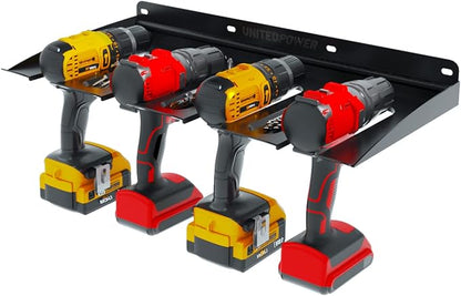 UNITEDPOWER Electric Drill Storage Rack, Holds 4 Drills, Wall Mounted Power - Image 2