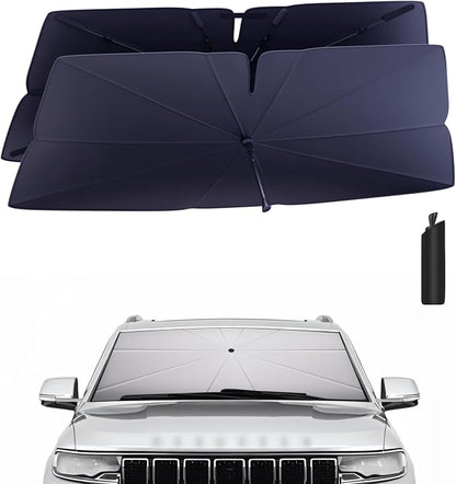 Windshield Sun Shade Umbrella for 2022-2025 Jeep Wagoneer Accessories: Custom by HIMUMOY