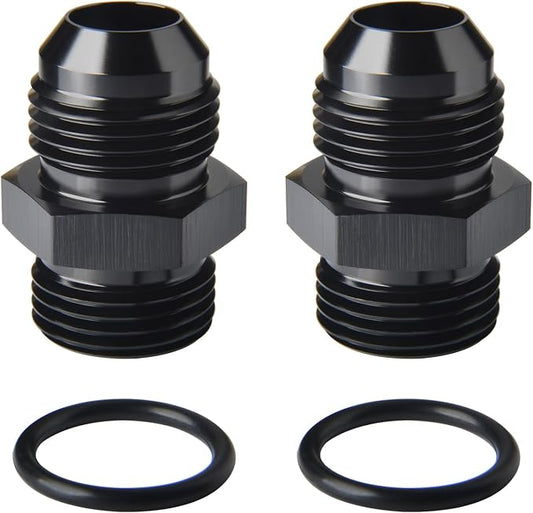 12AN Male Flare to 12AN ORB O-ring Boss Fuel Pump Rail Adapter Fitting Aluminum by Podavelle