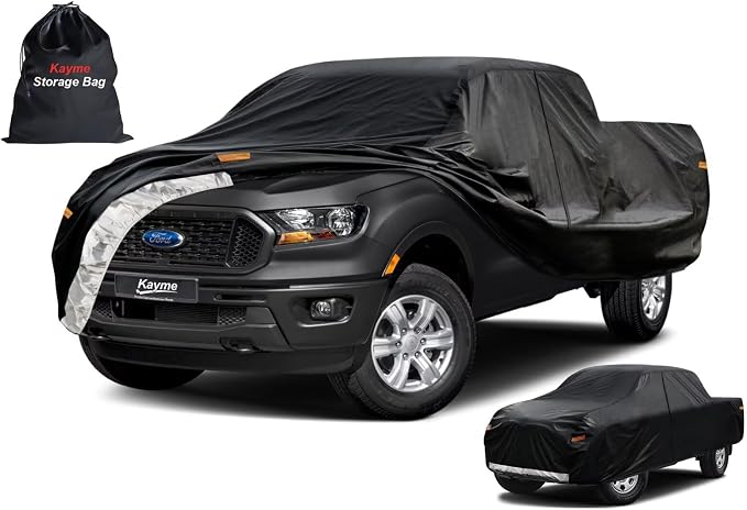 Kayme Truck Cover Custom Fit Ford Ranger Super/Extended/Regular Cab SB. Full by kayme