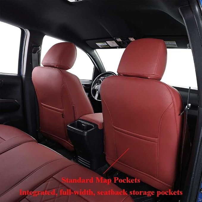 EKR Custom Fit Tacoma Leather Car Seat Covers - Image 3
