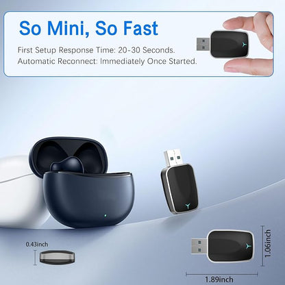 Mini Wireless Carplay Adapter, Convert Wired to Wireless Car Play & Android - Image 5
