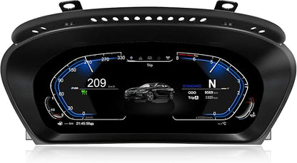 Speedometer Instrument for BMW E60 E61 E63 E64 2003-2009 CCC CIC, 12.3 inch by PioowirkAutoNavi