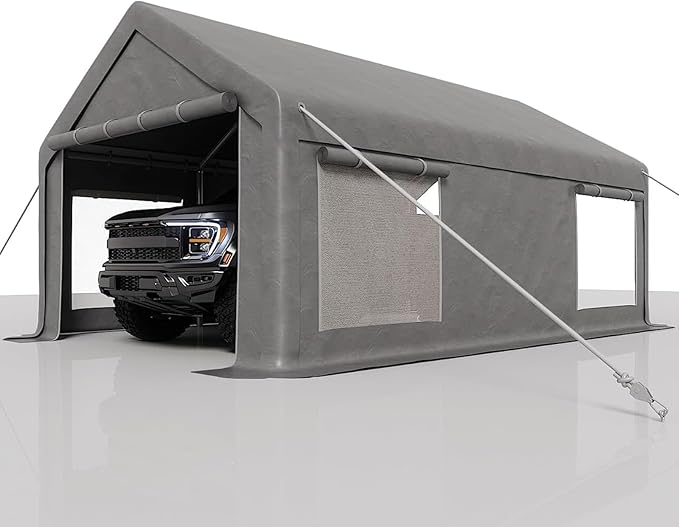 13 x 20ft Heavy-Duty Carport Canopy by Gaderth