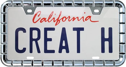 Creathome 3D Chrome License Plate Frames, Pure Zinc Alloy Metal - Image 2