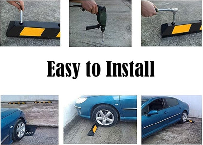 ERGOMASTER Parking Stopper for Garage, 72” Rubber Parking Block - Image 6
