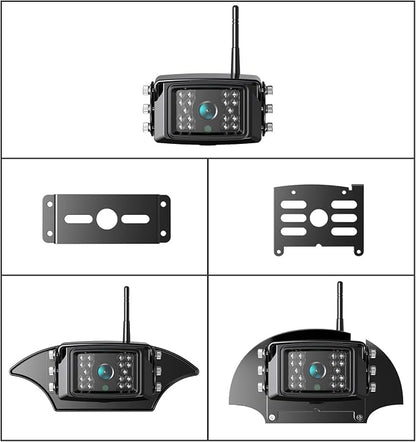 Fookoo HD 1080P 10" Wireless Backup Camera System, 10-inch Quad Split Screen - Image 8