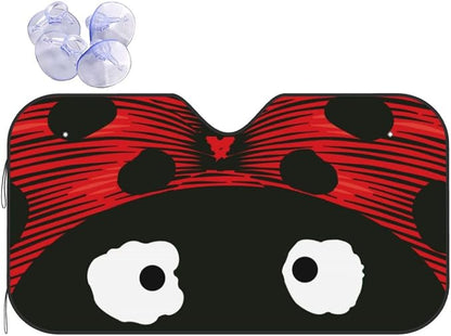 Cute Coccinellidae Car Sun Shade Windshield Sunshade Foldable Front Window by mutakin