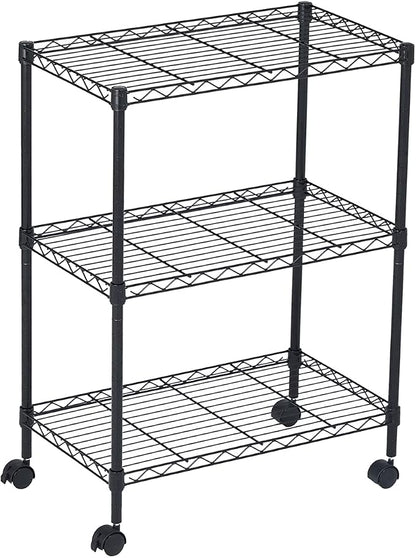 3 Tier Wire Shelving Unit Storage Rack, Metal Heavy Duty Utility Organizers by DisplaysByJack