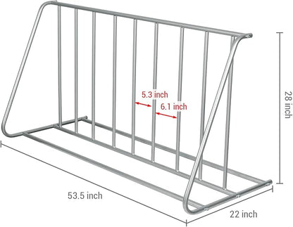 MyGift Large Metal Double-Sided Grid Bike Rack Stand, Freestanding Bicycle - Image 5