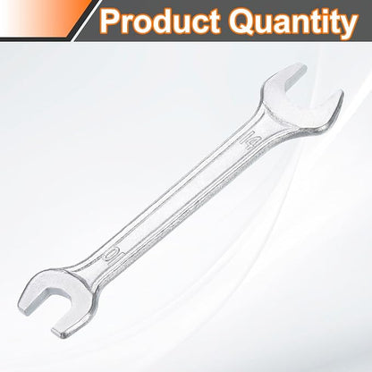 HARFINGTON Double Open End Wrench 10mm x 14mm Metric 15 Degree Offset Angle - Image 3