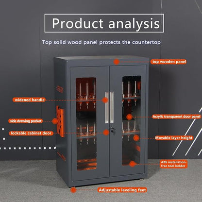 CNC Tool Storage Rack Organizers, Large Capacity CNC Tool Storage Cabinet - Image 3