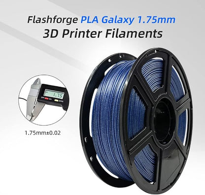 FLASHFORGE PLA Filament 1.75mm Galaxy Blue, 3D Printer Filament - Image 2