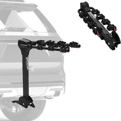 Young 4 Bike Rack Tilting Hitch Mounted by YoungElectric
