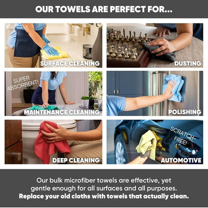 16" x 16" All Purpose Microfiber Towels - Image 4