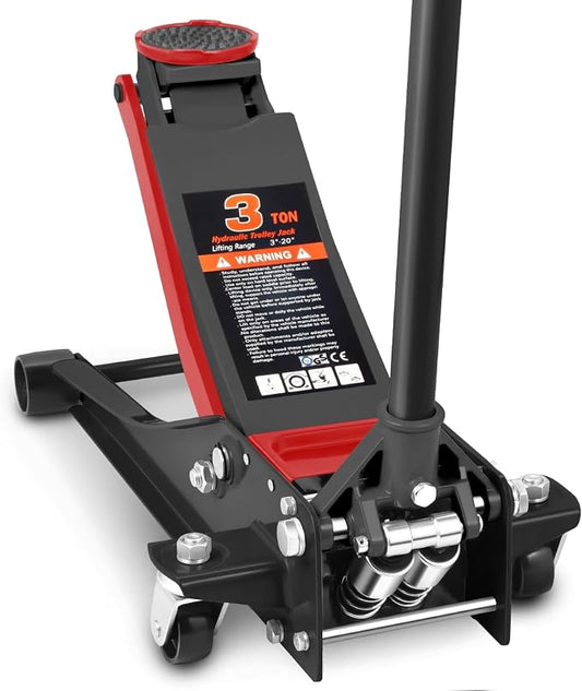 DNA MOTORING Floor Jack 3 Ton Capacity, Fast Lift Service Jack Low Profile by DNAMOTORING-Tools