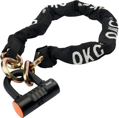 OKG Ultra Security Motorcycle Chain Lock, 4 Keys, 5 ft x 1/2in Thick Motorcycle - Image 8
